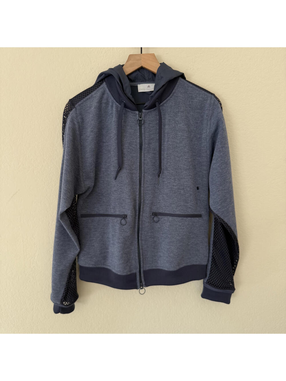 Adidas Jacket Women's S Navy Stella McCartney Zip Hoodie